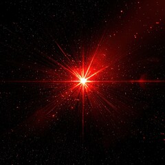 Canvas Print - Red starburst in space