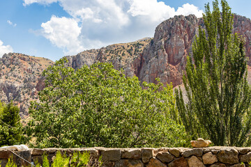 Wall Mural - fence of Noravank monastery in Noravank Canyon