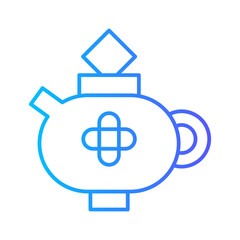 Wall Mural - teapot gradient icon