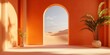 © Adobe Contributor - Minimalist Desert View Through Orange Arch