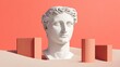 © Adobe Contributor - White Marble Statue Head Minimalist Art