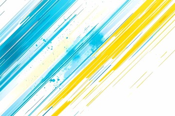 Dynamic abstract design in blue and yellow hues with a fresh, modern feel.