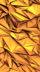 Sticker - Abstract golden geometric background.