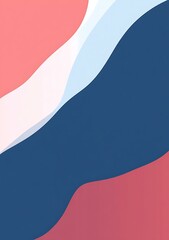 Poster - Abstract Blue and Pink Wavy Background