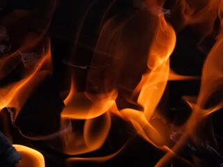 fire in the fireplace,fiery background