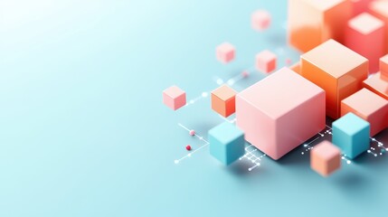 A simplified diagram illustrating the use of blockchain technology to track supply chains and ensure product authenticity.