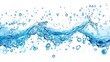 © wacharagorn - A vibrant splash of water with bubbles, creating a refreshing visual effect against a white background.