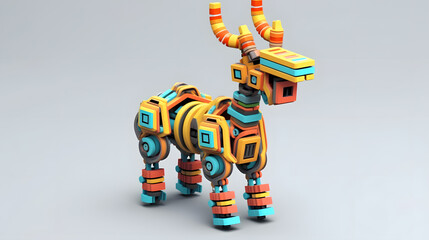 Antelope Toy 3d Cartoon