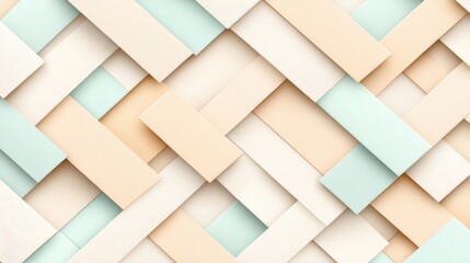 Wall Mural - A subtle, seamless pattern of repeating geometric shapes in a neutral color palette, creating a clean and contemporary backdrop for any design project.