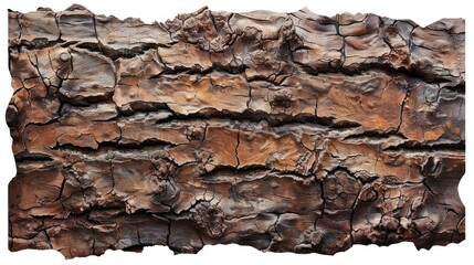 Sticker - Close-up of a Tree Bark Texture