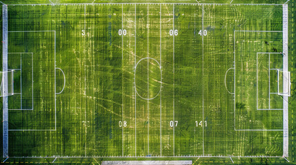 Sticker - Football field texture