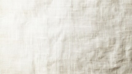 Wall Mural - Close-up of a White Linen Fabric