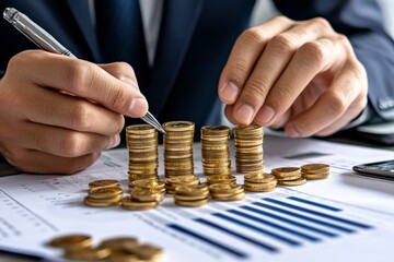 A financial planner preparing a capital structure analysis, comparing debt and equity options for a growing business