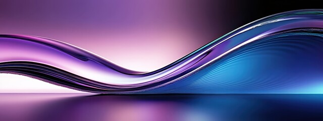 Vibrant glowing purple and blue waves, abstract neon light trails, dynamic flowing energy, smooth curving lines, luminous electric colors, dark background, futuristic aesthetic, digital art, motion bl