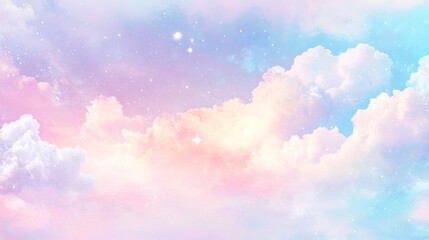 Wall Mural - Pastel Sky with Stars