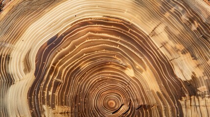 Wall Mural - Tree Rings Close-Up