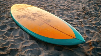 Poster - Surfboard on the Beach