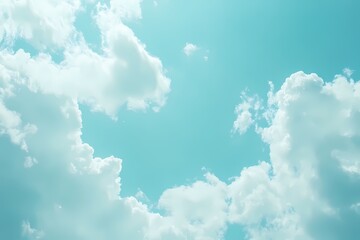 Wall Mural - soft blue sky with clean matte background