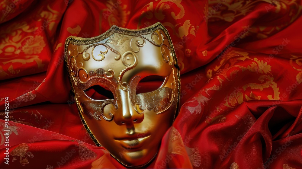 Ensure the red background remains simple and uncluttered, allowing the ...