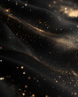© TiA - Elegant black and gold abstract background with sparkling texture, luxury design