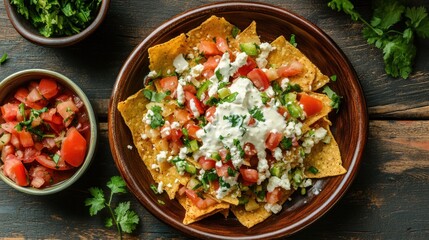 Delicious Nachos with Toppings