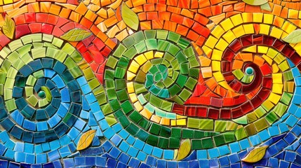 Wall Mural - Colorful Mosaic Artwork