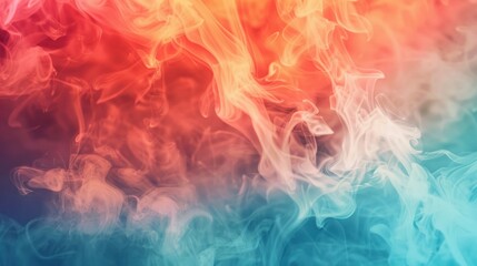 Wall Mural - Abstract Smoke Background with Red and Blue Colors