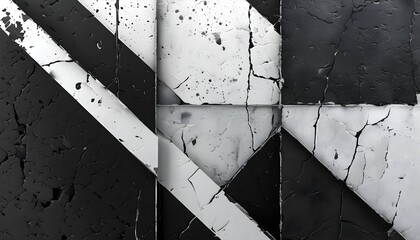 modern black and white glitch texture for abstract wallpaper and banner design