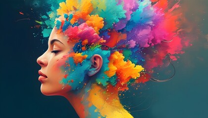 Vibrant Conceptual Mind Map Showcasing Intricate Connections and Ideas