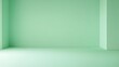 © Raffaza - Minimalist green room interior with soft lighting.