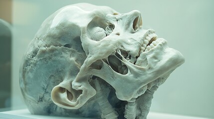 Wall Mural - Human Skull: A Close-Up Look at Anatomy