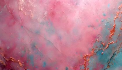 Wall Mural - Vibrant Pink and Magenta Grunge Texture with Abstract Marble Effects