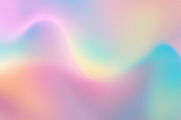 Wall Mural - 4k whimsical gradient background with 80s and 90s inspired pastel colors and soft overlay