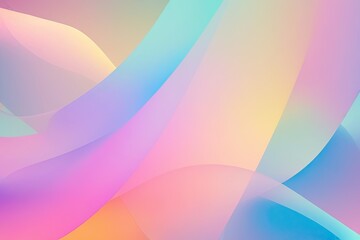 Wall Mural - 4k dreamy gradient overlay with interference: abstract pastel background in retro 80s and 90s style