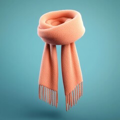 Poster - 3D Scarf Icon: Warm and Stylish Accessory Illustration Logo