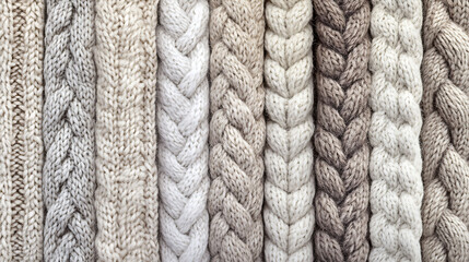 Cozy wool texture a soft knitted pattern in neutral tones perfect for winter apparel and home textiles conveying warmth and comfort in fashion and decor