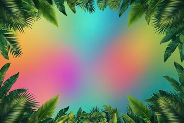 Wall Mural - stunning 4k abstract cosmic color gradient background with holographic ethereal texture