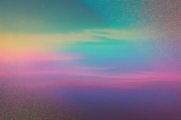 Wall Mural - vibrant 4k abstract ocean gradient background with retro holographic texture