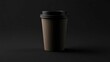 © trustmastertx - Presents a customizable brand on a coffee cup sleeve, on a black background.