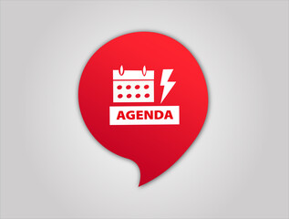 red flat sale web banner for  agenda  banner and poster