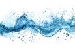 © lan - Water Wave and Splashes in Watercolor Style