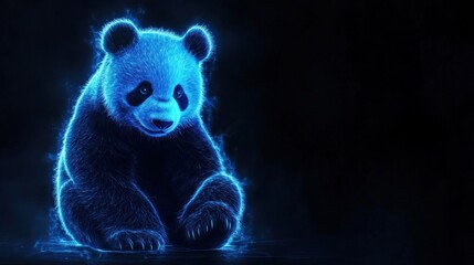 Wall Mural - Neon Panda