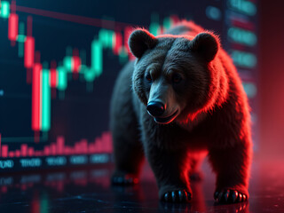 bear market, stock market exchange, charts, financial figures