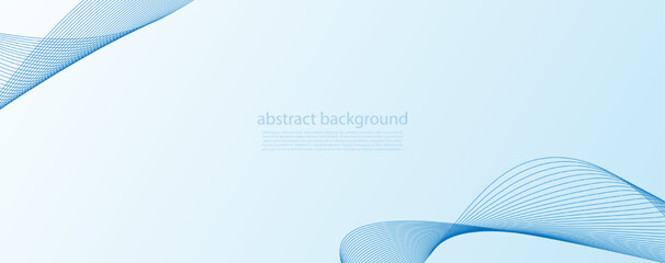 Wall Mural - blue line curve technology abstract technology innovation concept vector background and glowing ligh