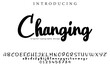 © AriefIndra - Changing Font Stylish brush painted an uppercase vector letters, alphabet, typeface