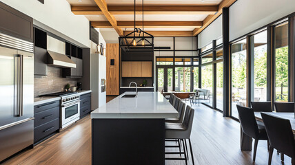 modern kitchen interior