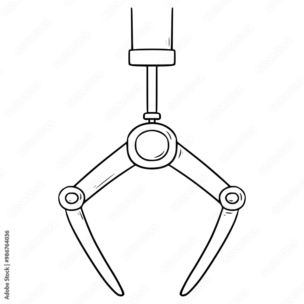 Claw Machine Icon File claw machine icon illustration hand drawn outline vector Stock Vector ...