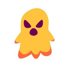 Ghost Angry Illustration Halloween