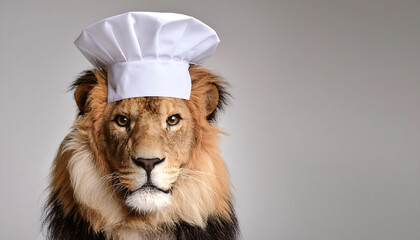 Poster - A Lion in a Chef's Hat