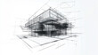 © Andres Mejia - Modern architecture building design being drawn by an architect